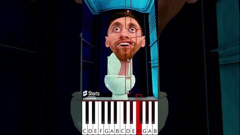 Skibidi Toilet⚽🏃‍♂️🚽Messi VS Ronaldo (@LordAhmed3d) - Octave Piano Tutorial