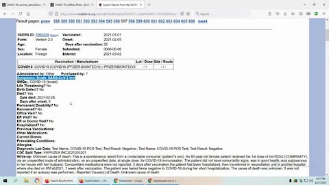 is the CCP Vaccine a shot of death, if you are under 50 do not get it