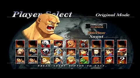 Street Fighter EX3 PS2 Sagat Playthrough 02/09/23