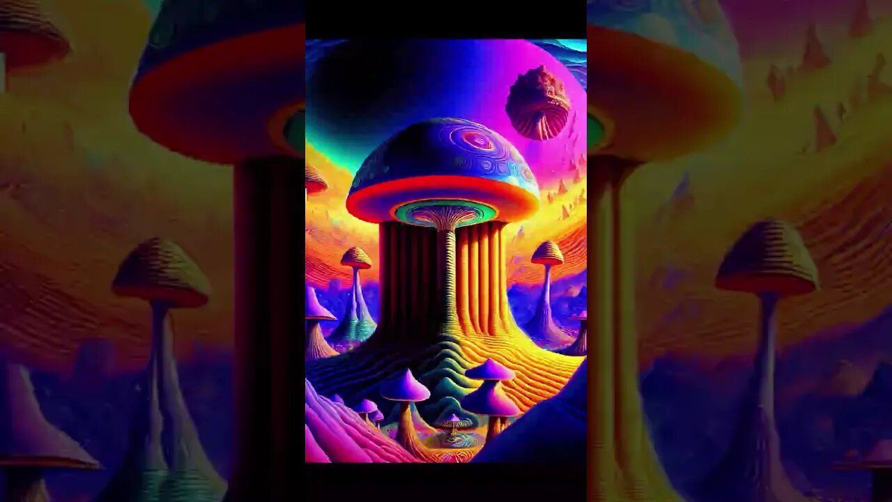 Psychedelic Mushroom🍄PT2 Palace art#shorts