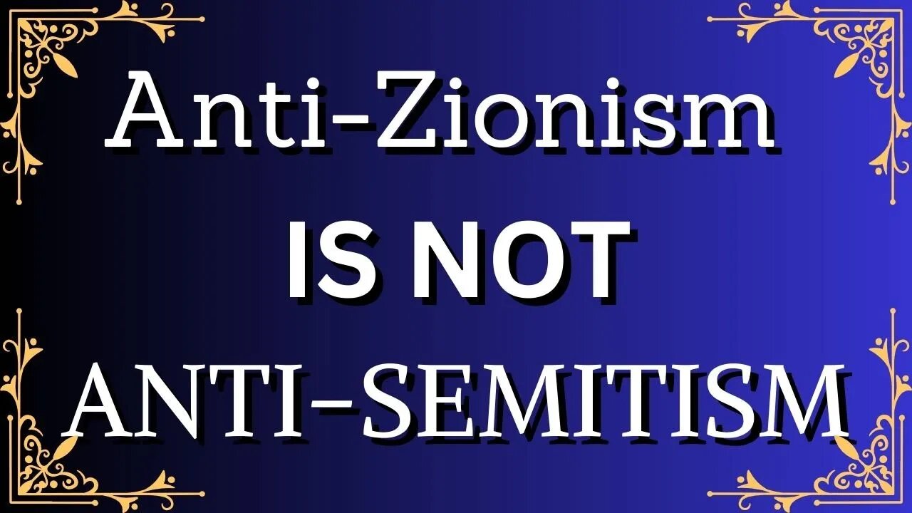 ANTI-ZIONISM IS NOT ANTI-SEMITISM Here's why | The Regihad Show Episode 26