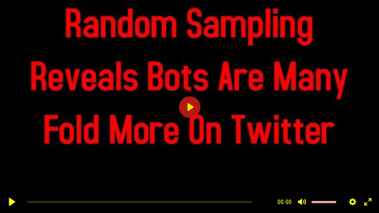 Random Sampling Reveals Bots Are Many Fold More On Twitter 5-15-2022