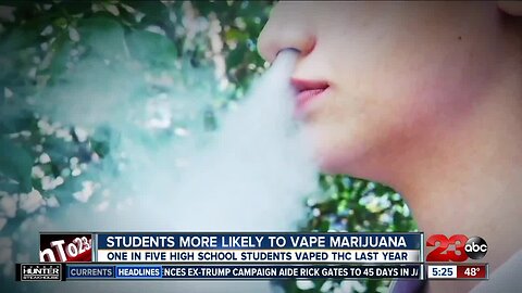 Students more likely to vape marijuana