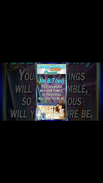 01.02.2023 | STORM MINISTRIES | Daily Bible Verse | JOB 8:7 (NIV) | #shorts