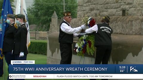 75th WWII anniversary wreath ceremony