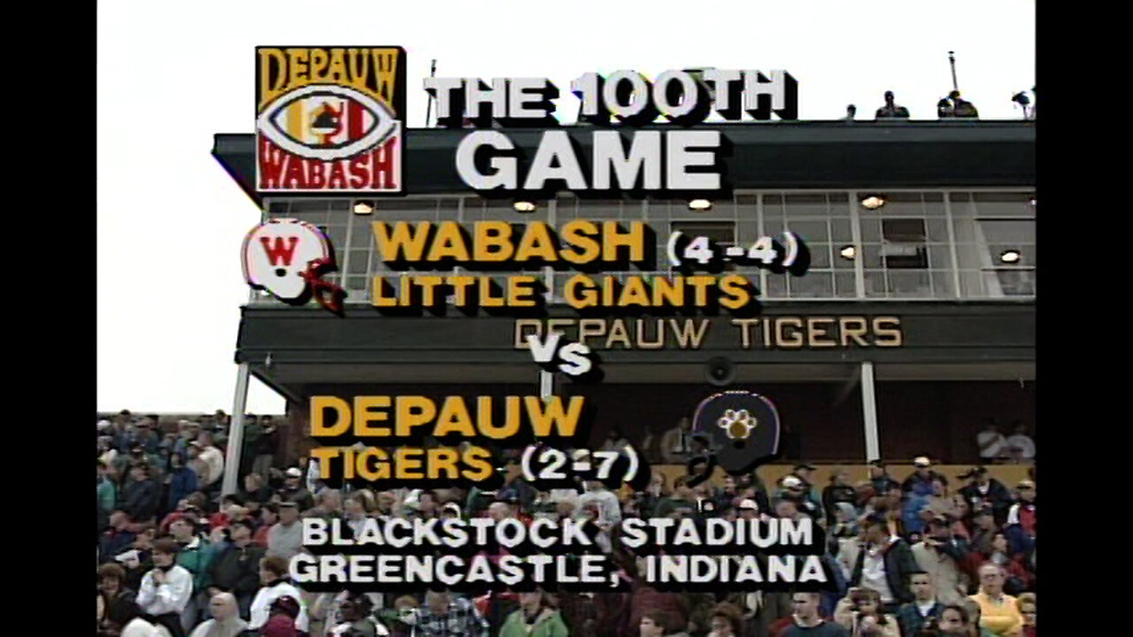 November 13, 1993 - 'Monon Bell Memory' : DePauw vs. Wabash (Game #100)