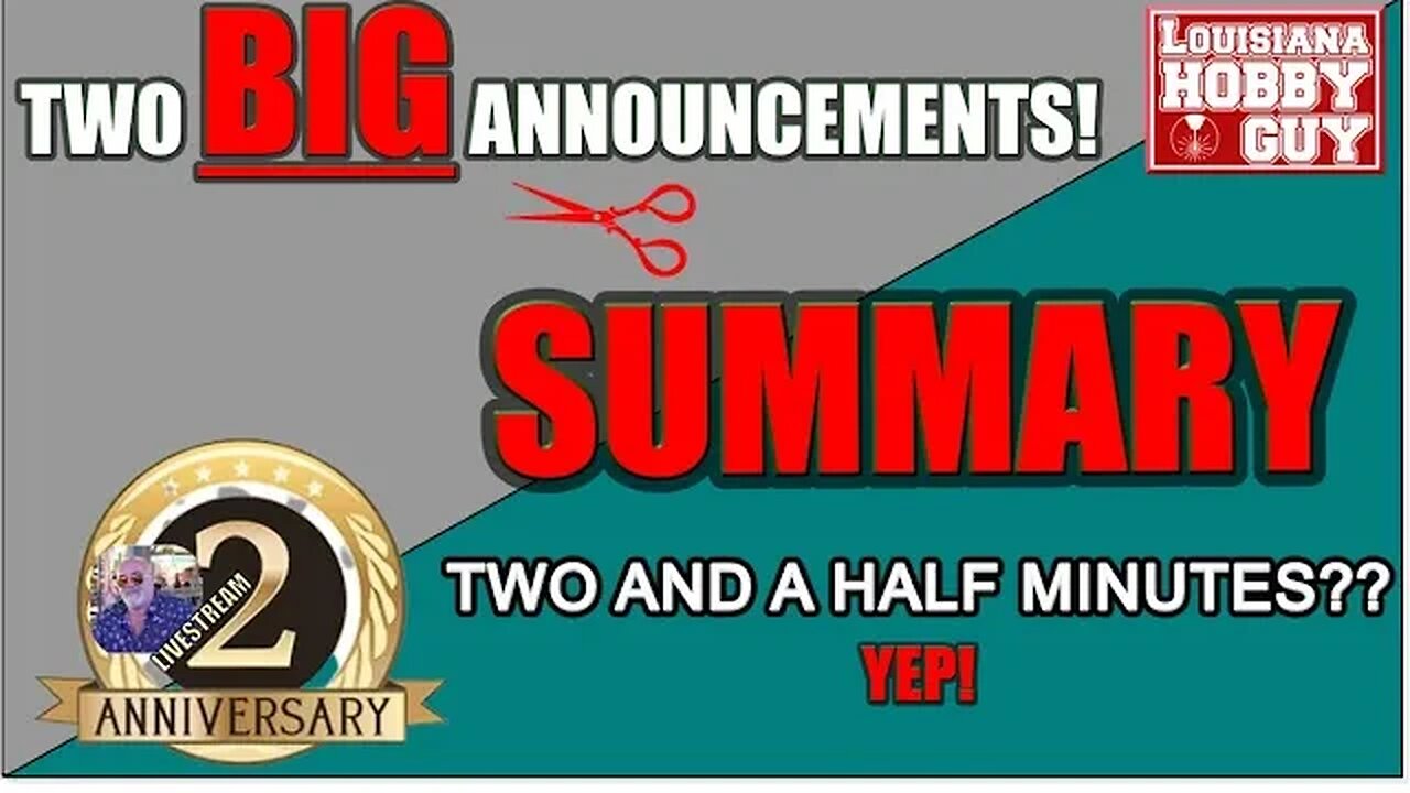 The two BIG announcements from the 6-25-23 Livestream!