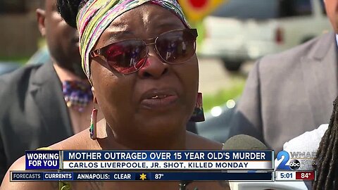 A mother pleads for justice over her slain 15-year-old son.