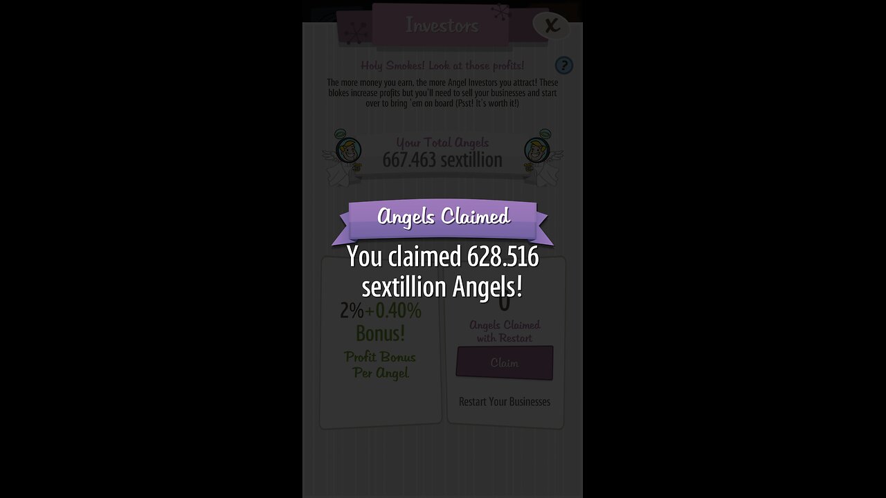 Adventure Capitalist - Moon - From 39 sextillion to 667 sextillion Investor Angels - July 2024