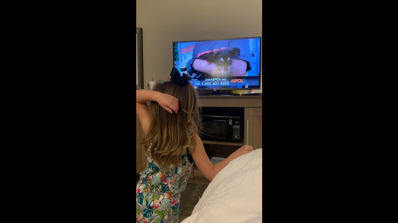 My daughter’s reaction to a ASPCA commercial