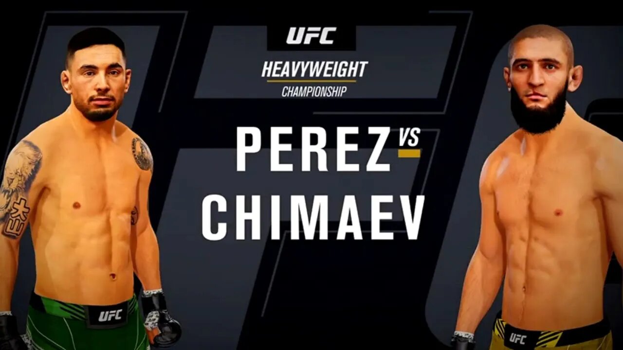 EA Sports UFC 4 Gameplay Khamzat Chimaev vs Alex Perez