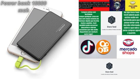 Carregador portátil Kaidi 10000 Mah Slim Kd-951 para seus gadgets Power-Hunger