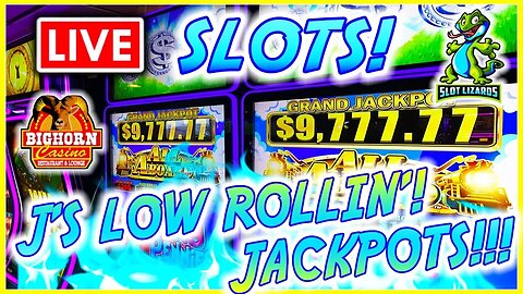 🔴 LIVE SLOTS AT JACKPOT CITY!!! J'S LOW ROLLIN' WEDNESDAY! EPISODE 36! BIGHORN CASINO