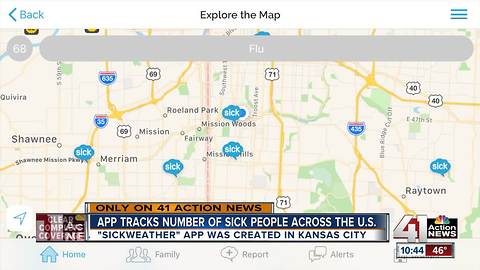 App tracks number of sick people across the U.S.