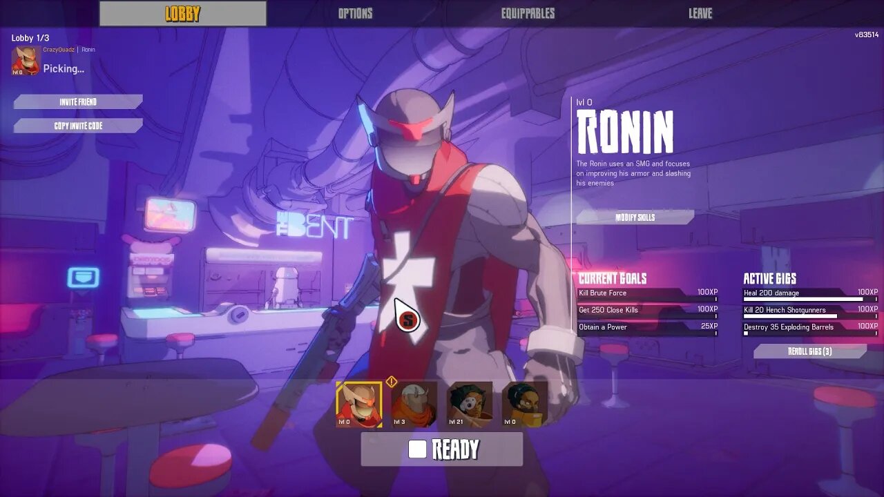 Superior: Ronin Skill overview (From playable demo Galaverse Malta)