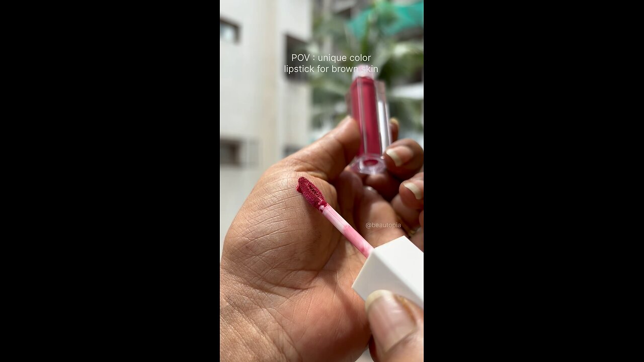 Unique colour lipstick for brown skin #insight Matte Lip Ink - Reckless #lipstickswatch