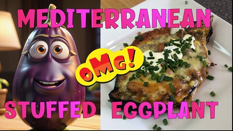 MEDITERRANEAN STUFFED EGGPLANT!!!