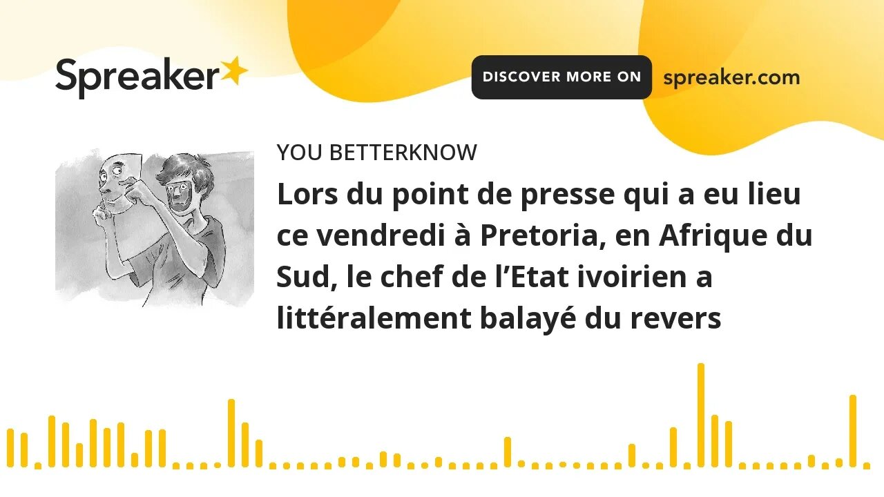 Lors du point de presse qui a eu lieu ce vendredi à Pretoria, en Afrique du Sud, le chef de l’Etat i