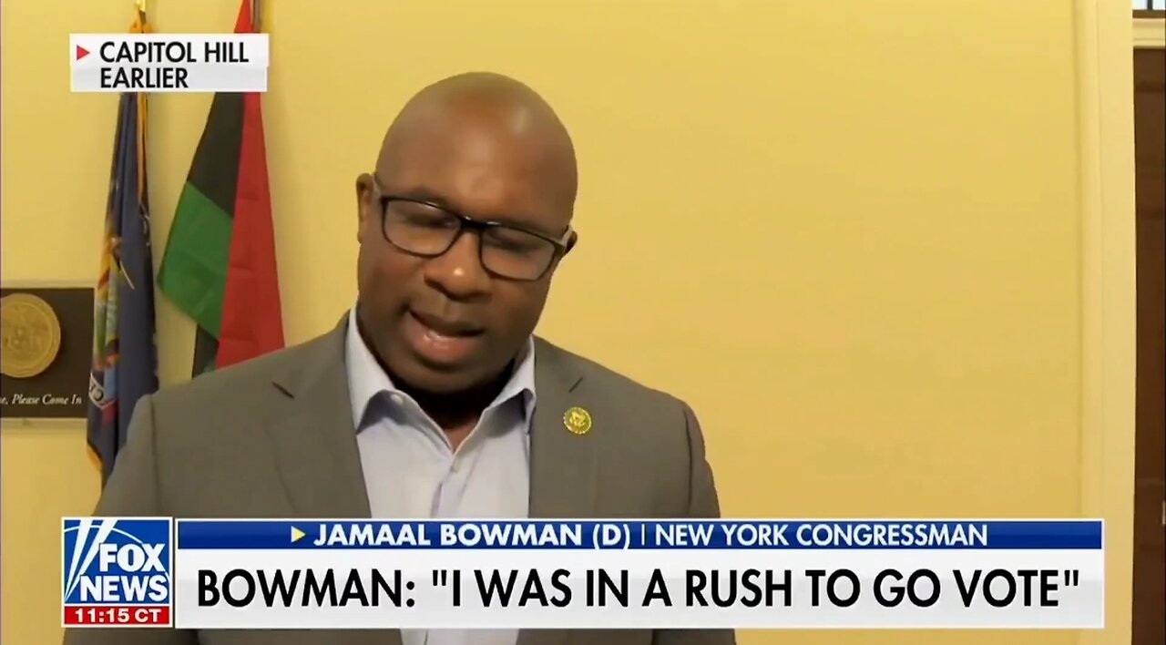 Dem Rep Bowman Speaks Out: Doesn't Know Why Pulling Capitol Fire Alarm Is Bad