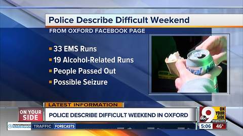 Oxford Police describe difficult weekend