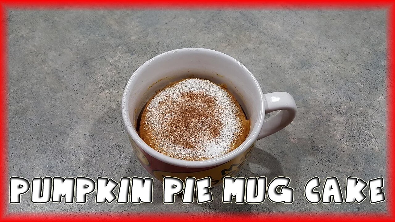 Pumpkin Pie Mug Cake - Collaboration with CookingAndCrafting