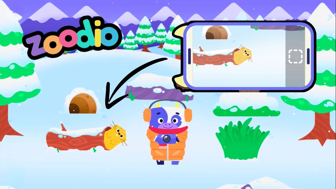 Zoodio World: Find and Photograph Hidden Animals on a Snowy Safari Adventure