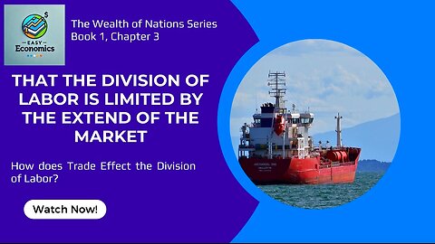 The Wealth of Nations Chapter 3 Book 1 - The Division of Labor, Market Size Matters