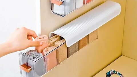 organizador de caixa de Roupa intimas Armazenamento de meia armário Montado