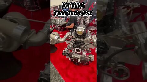 ICT Billet Twin Turbo LSX at PRI! #shorts