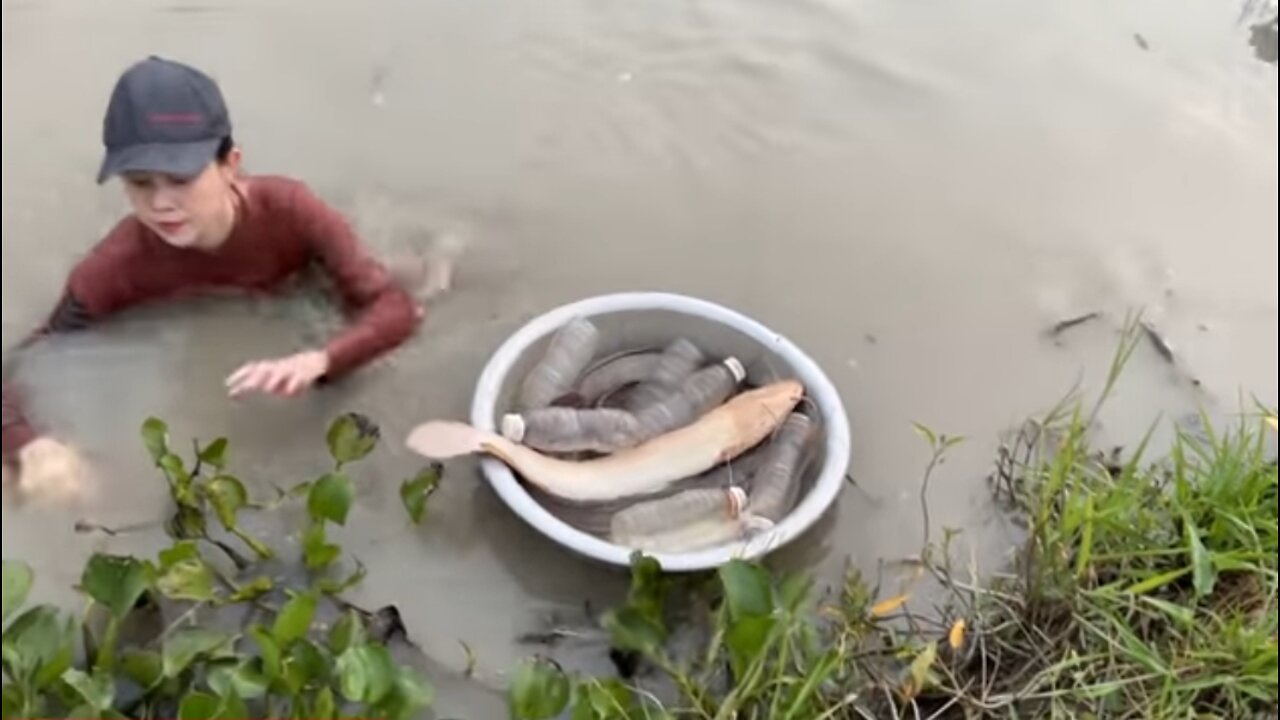 Trapping The World's Largest Dragon Fish With An Ostrich