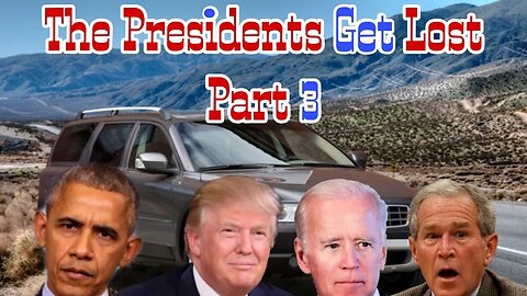 The Presidents Get Lost on a Road Trip Part 3 (ai meme)