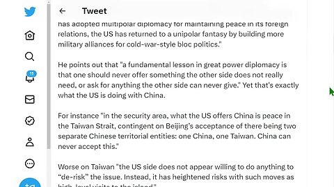 《南華早報》：北京認為與拜登團隊對話意義不大，中美戰爭風險增加