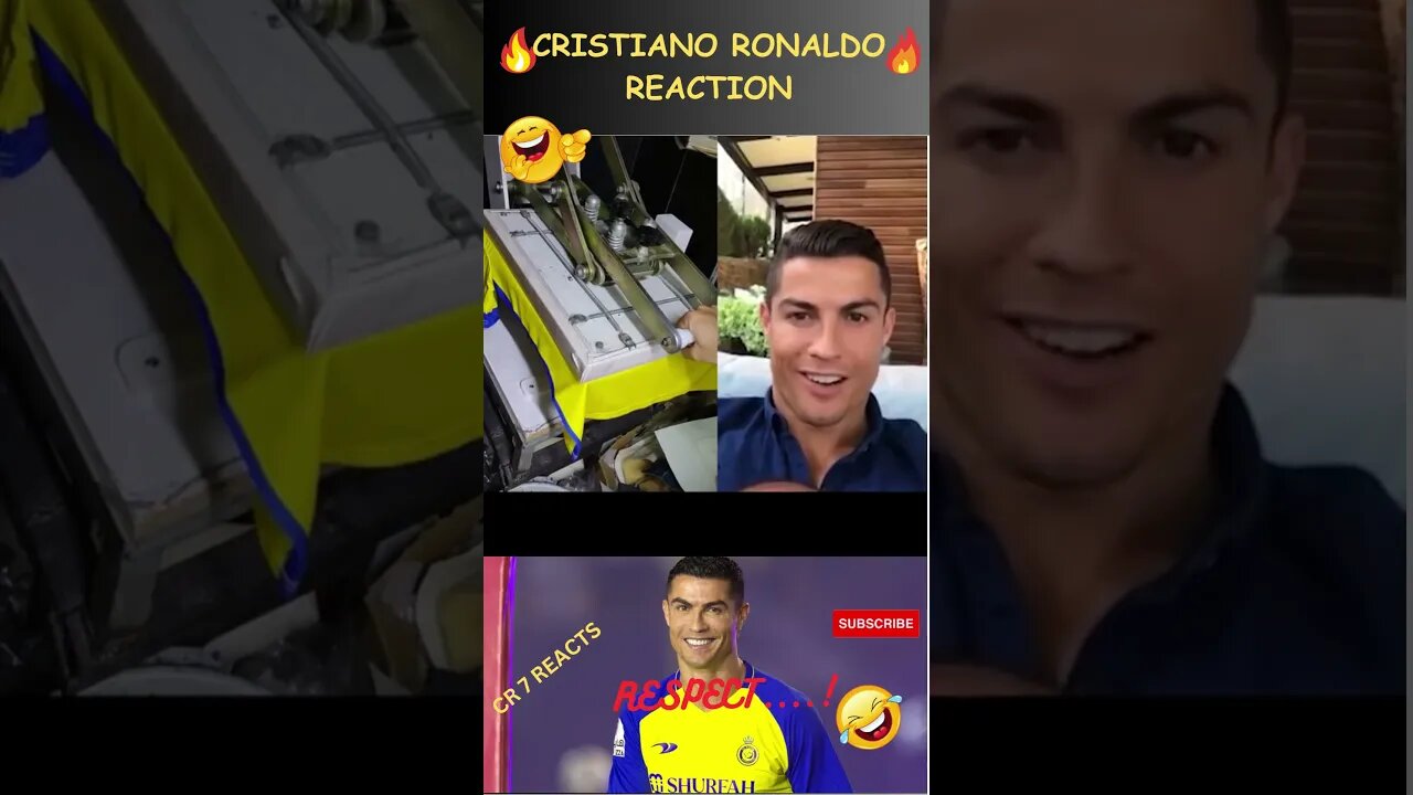 RONALDO REACTION VIDEO 😂😂😂 #shorts #ronaldo #football #messi #nymar