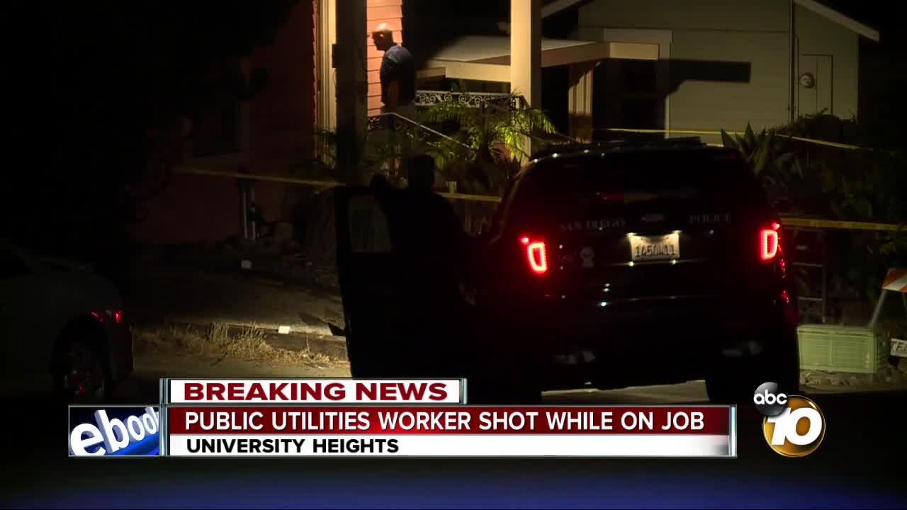 City employee shot while working in University Heights