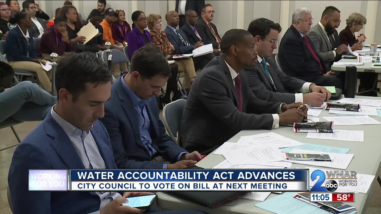 Water Accountability Act advances, city council to vote at next meeting