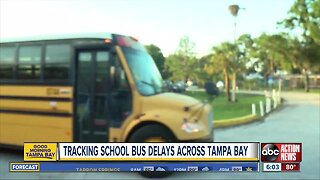 Tracking school bus delays across Tampa Bay