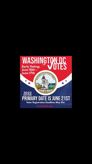 Washington, DC Voter Registration Deadline and Primary Date