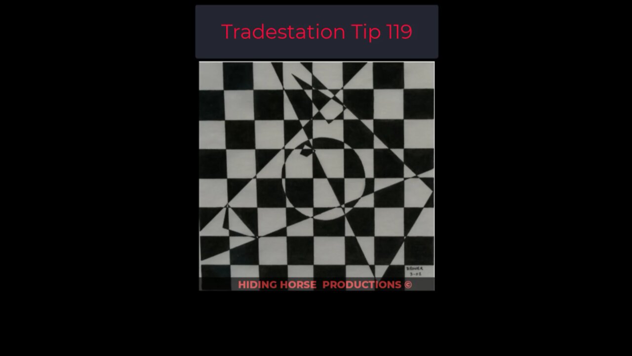 Tradestation Tip 119 - Something Wicked This Way Comes