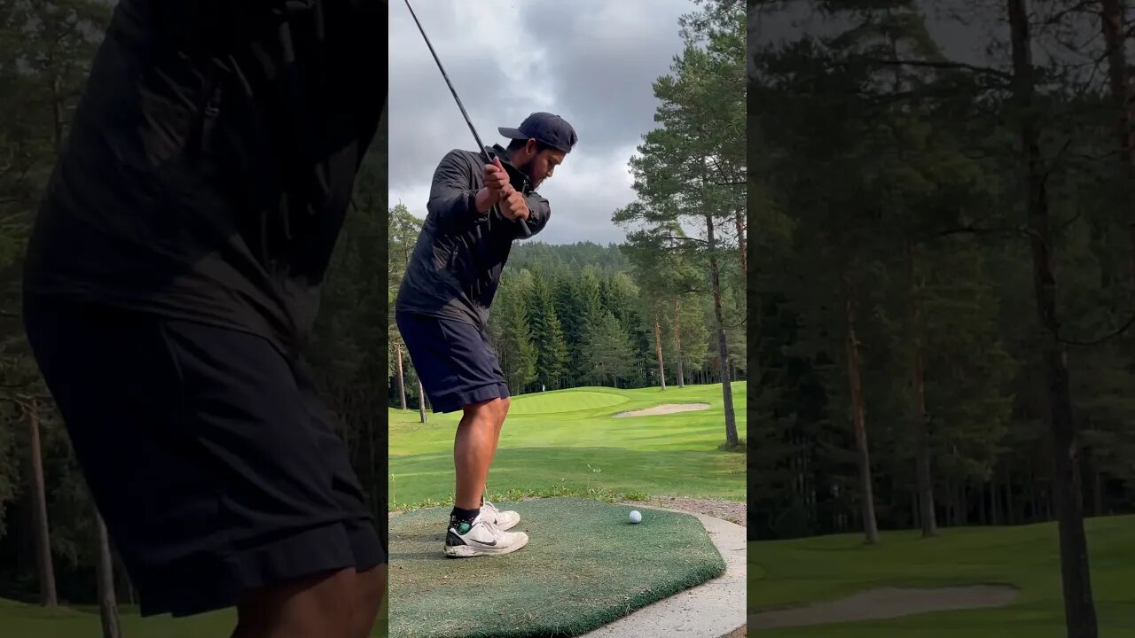 Finally, a great green hit! ⛳️🏌🏻♂️ Hole 6 🏆 #golf #shorts