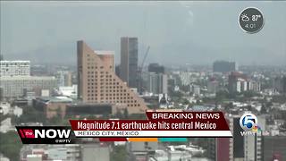 Magnitude 7.1 earthquake hits central Mexico