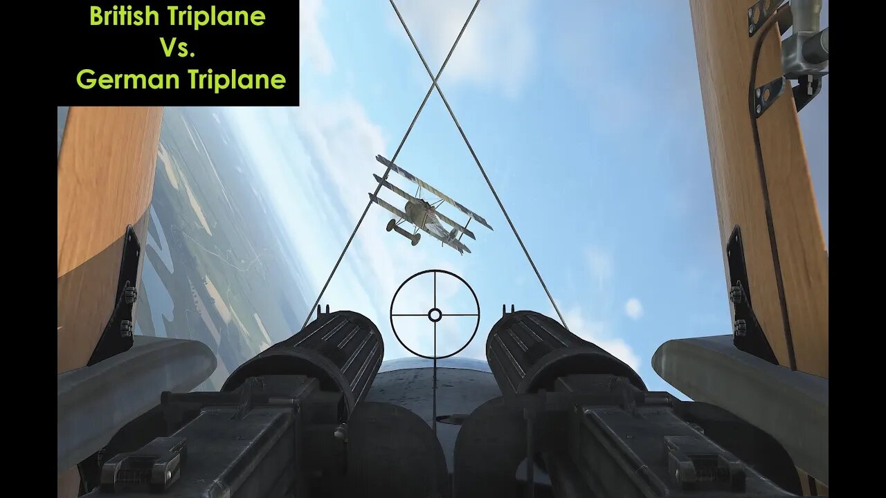 British Triplane Vs German Triplane (IL-2 Flying Circus)