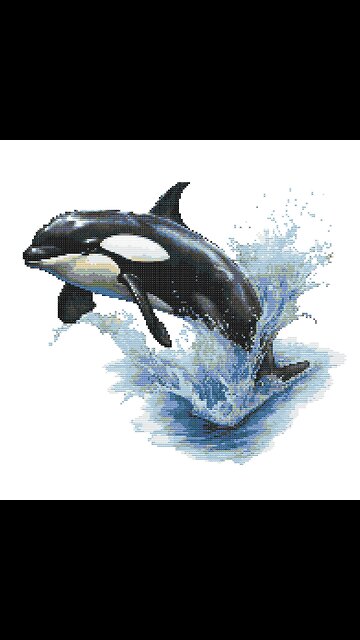 KILLER WHALE Cross Stitch Pattern by Welovit | welovit.net | #welovit