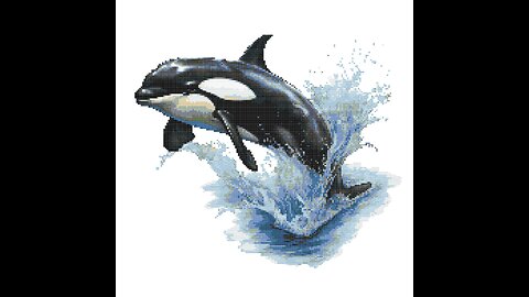 KILLER WHALE Cross Stitch Pattern by Welovit | welovit.net | #welovit