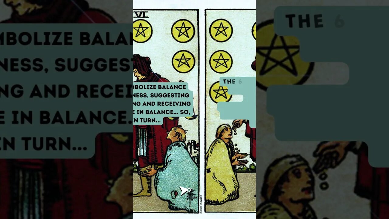 What HIDDEN Meanings Are Unveiled in The 6 OF PENTACLES Card? Pt. 2 #shorts #tarot #inspiration