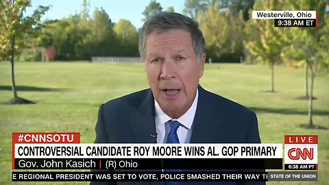 Kasich Isn't Happy With Judge Moore Win In Alabama; Threatens To Leave GOP!