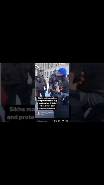 “YOU WANT A HUG? Then gives the Officer a hug.