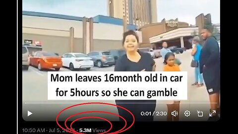 Mom leaves 16 month child in hard for over 5hrs while she went to casino