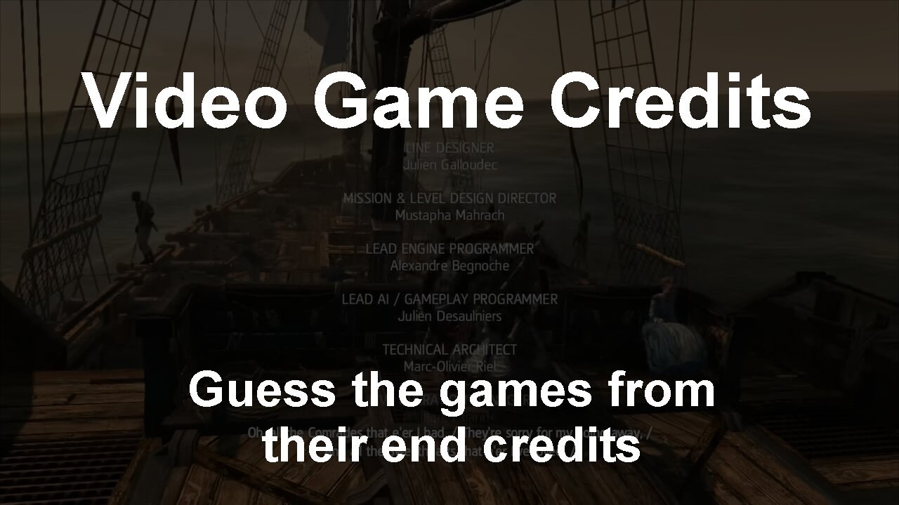 Guess 10 Video Games by Their End Credits