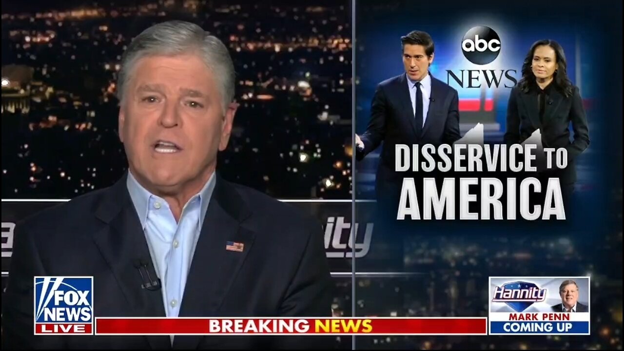 Hannity Slams ABC News Moderators for Bias in Presidential Debate