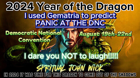 I used Gematria to predict - PANIC at the DNC!!!